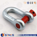 G210 Red Colour Galvanized Us Type Screw Pin D Shackle